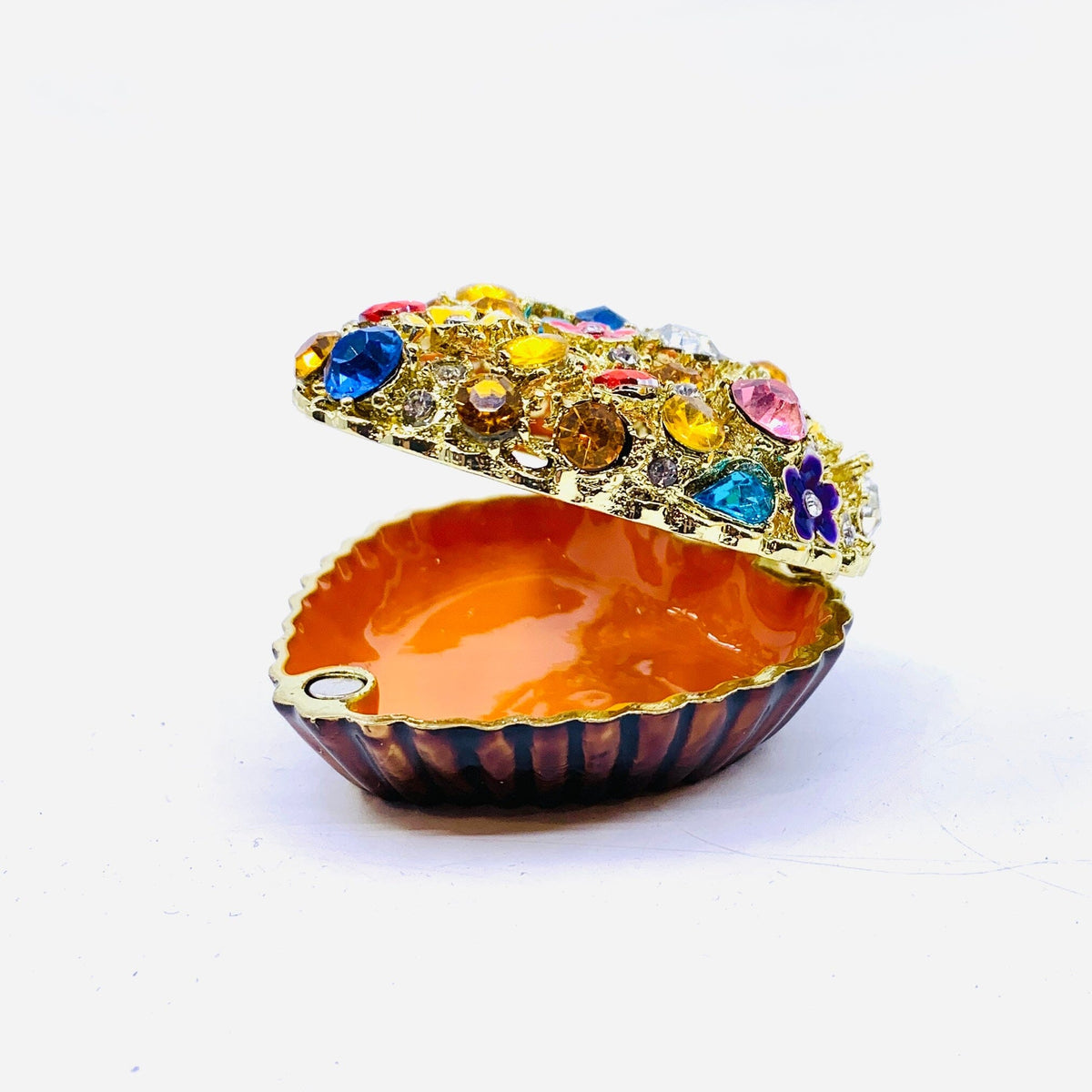 Bejeweled Enamel Trinket Box 13, Heart Decor Kubla Craft 