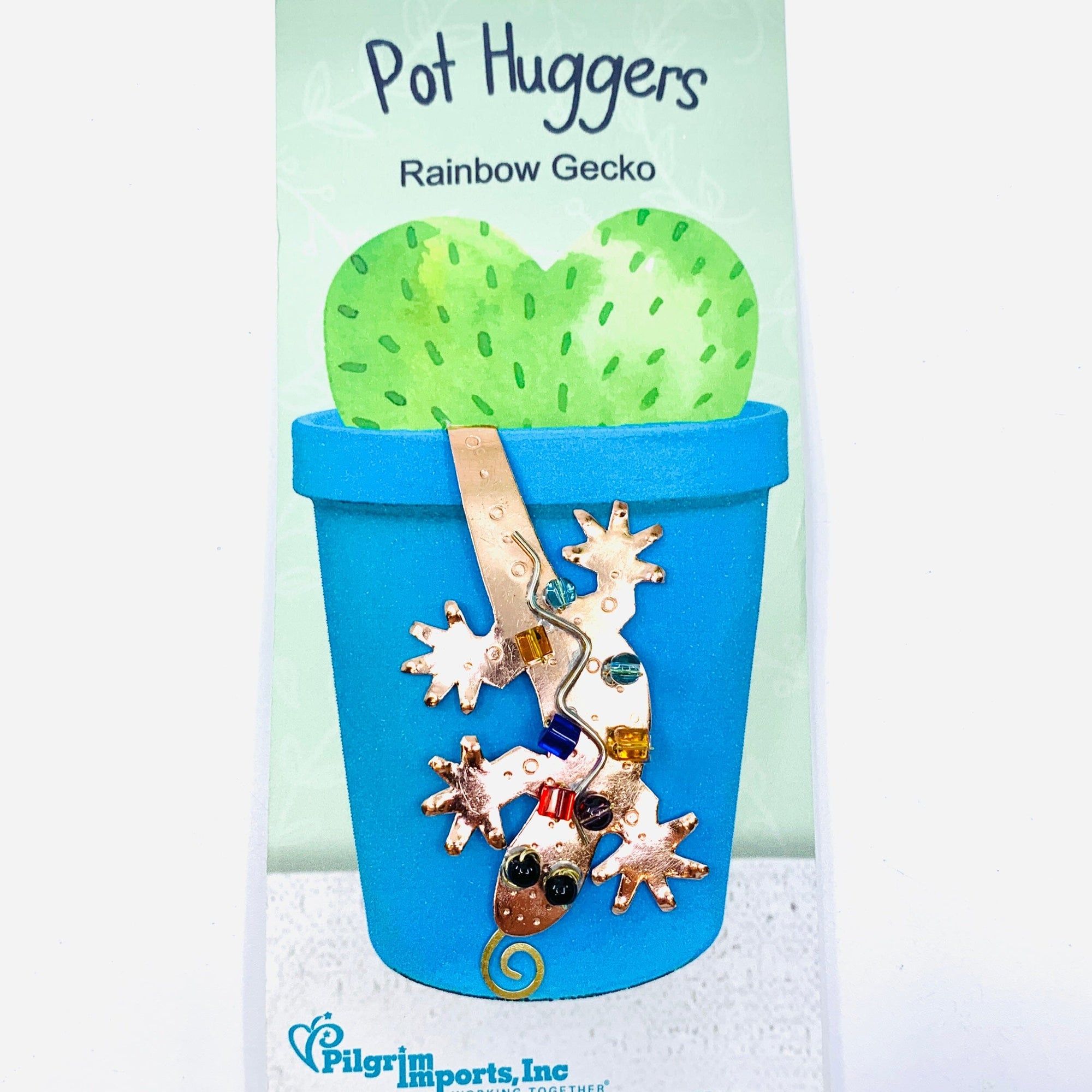 Pot Huggers 25, Rainbow Gecko Miniature Pilgrim Imports 