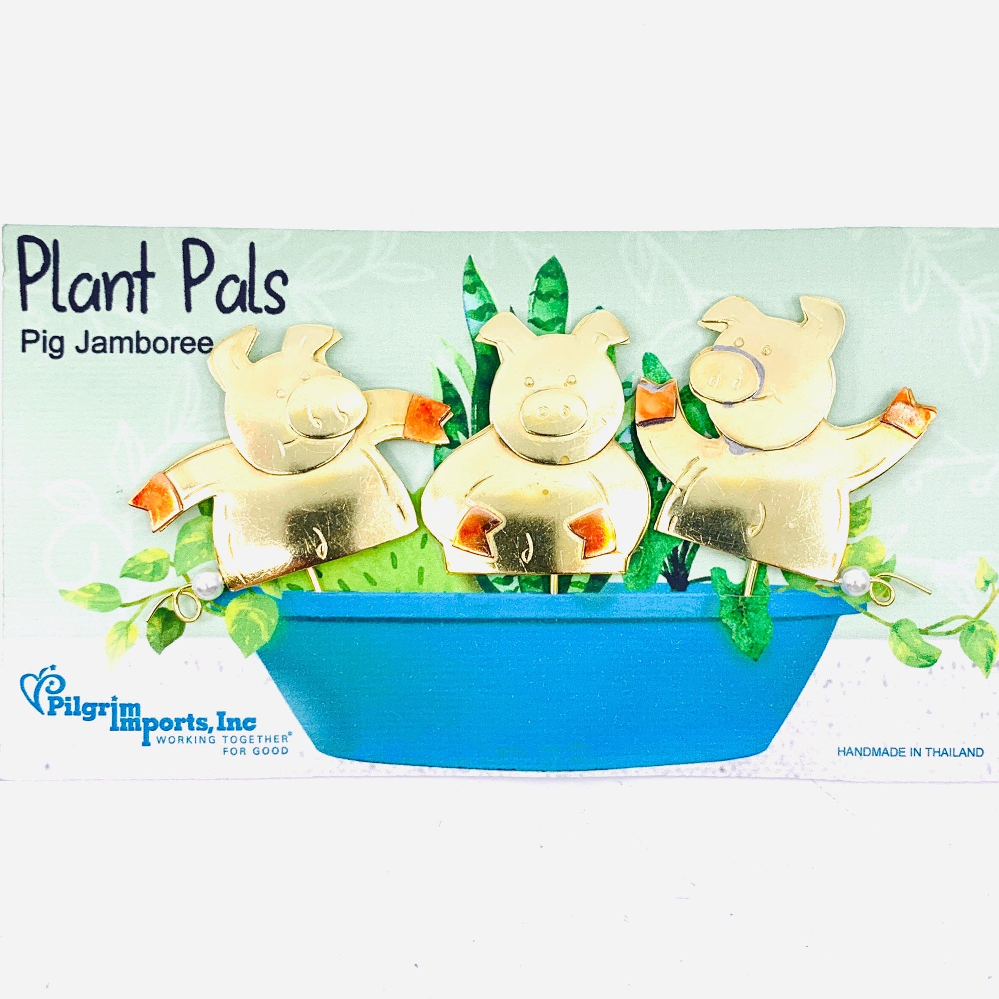 Plant Pals 6, Pig Jamboree Miniature Pilgrim Imports 