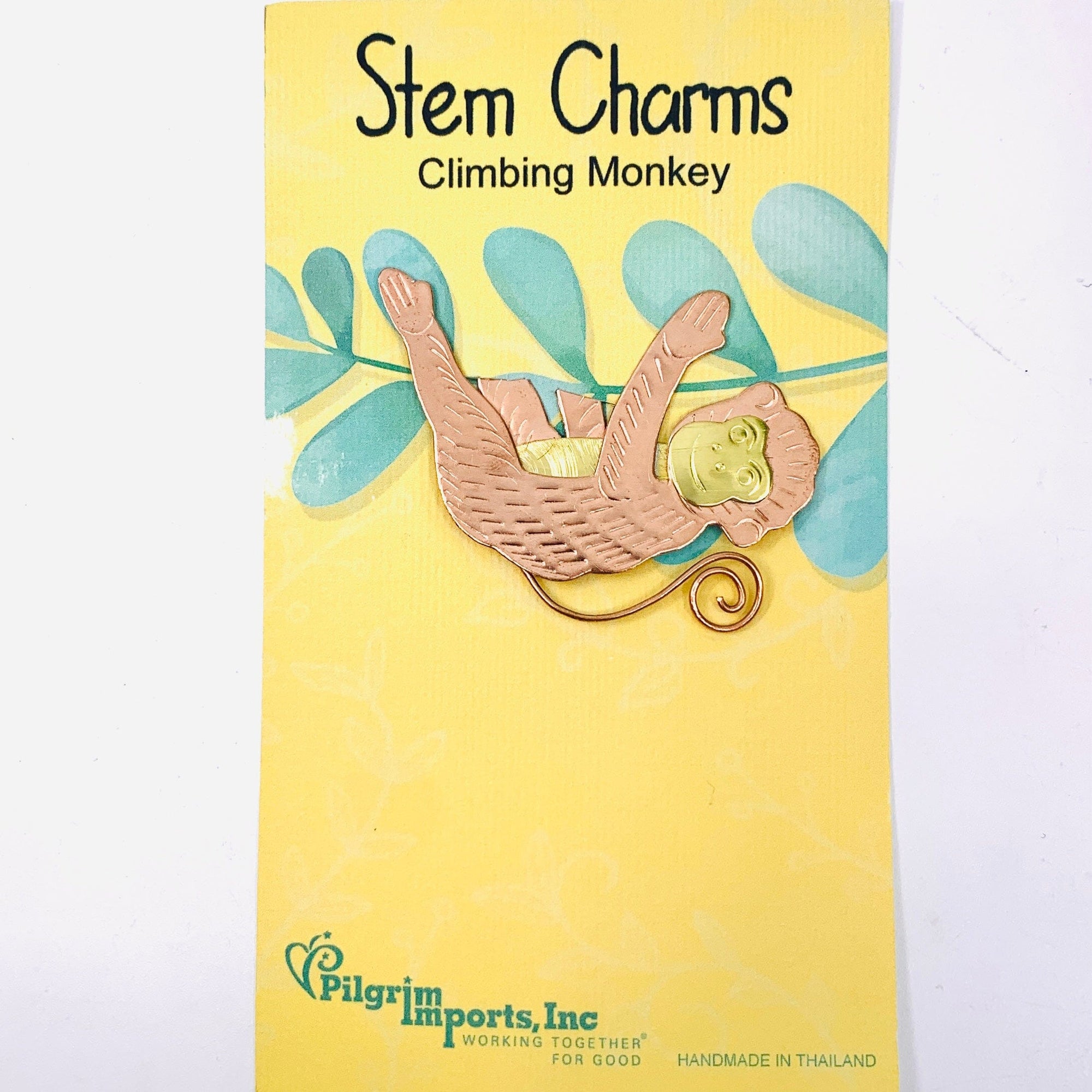 Stem Charms 8, Climbing Monkey Miniature Pilgrim Imports 