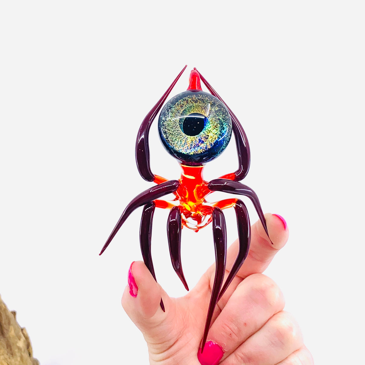 Glass Galaxy Spider Ornament, 17