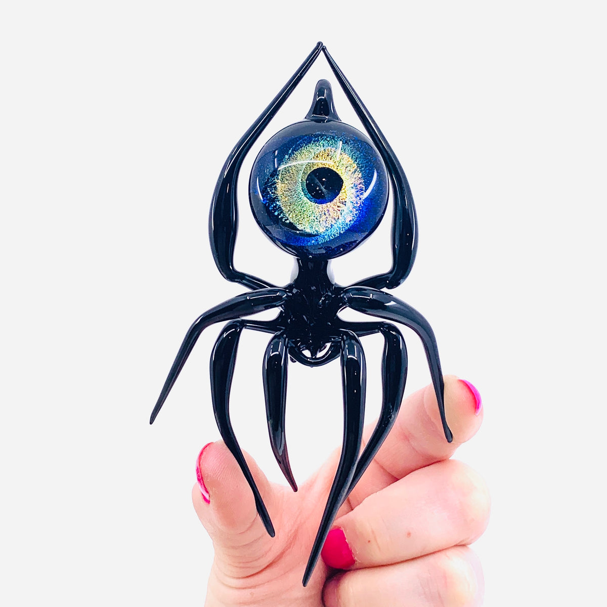 Glass Galaxy Spider Ornament, 39