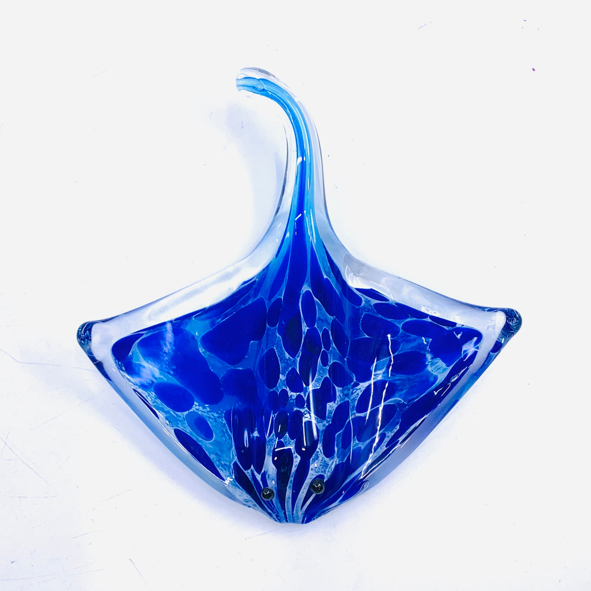 Glass Spotted Stingray Paperweight