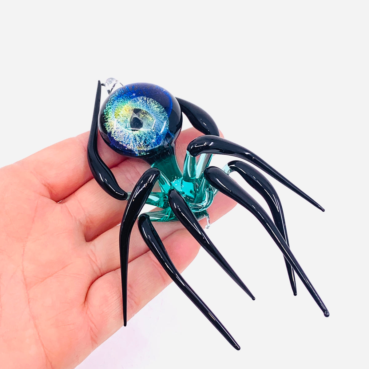 Glass Galaxy Spider Ornament, 53