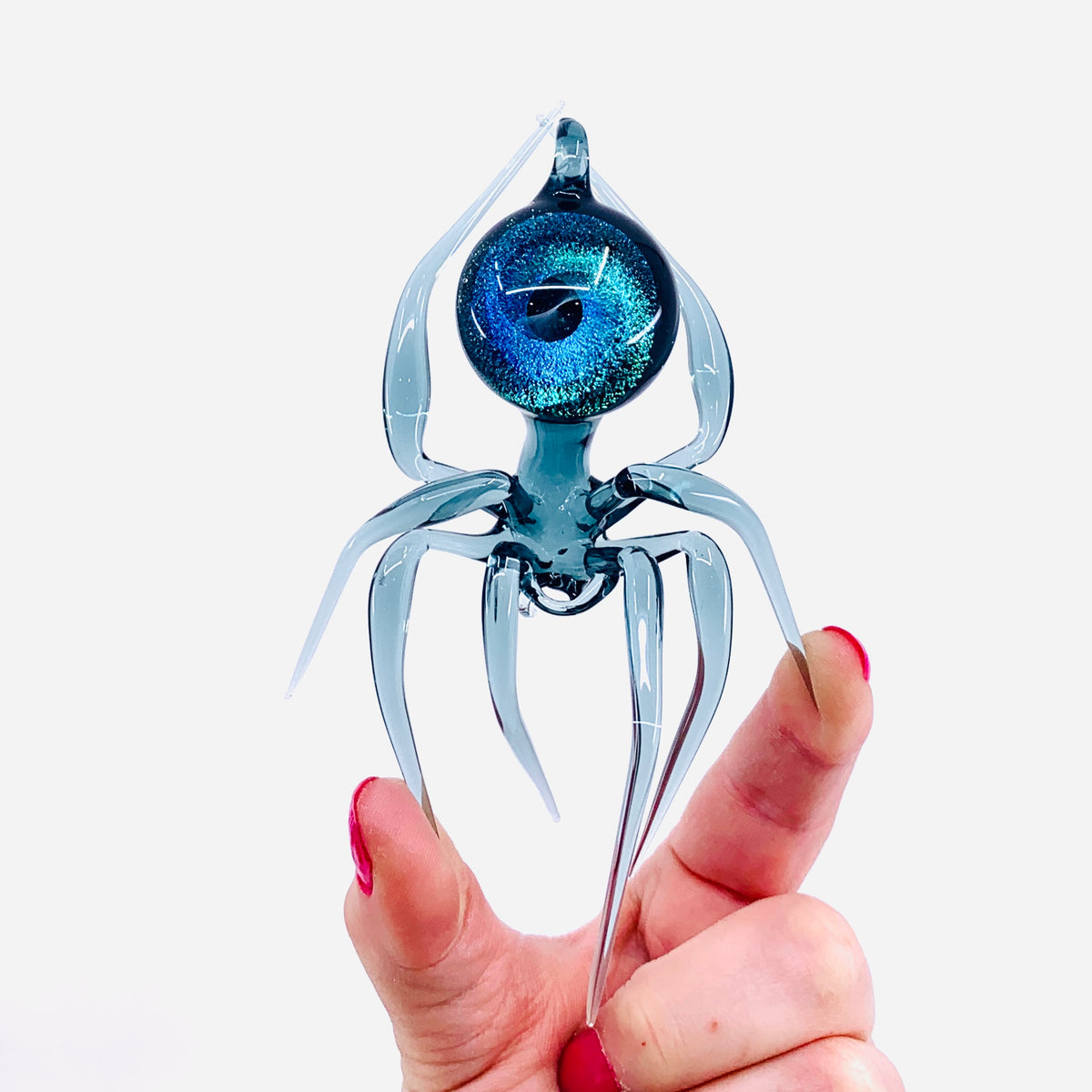 Glass Galaxy Spider Ornament, 42