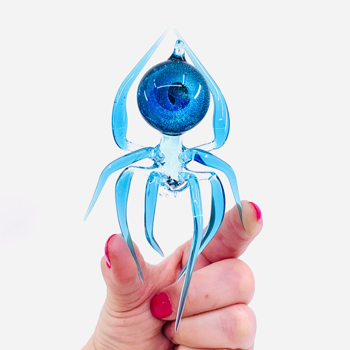Glass Galaxy Spider Ornament, 44
