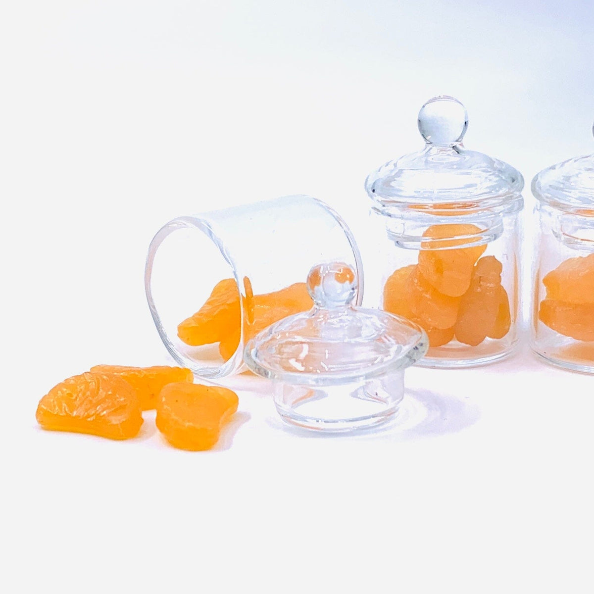 Tiniest Glass Jar of Orange Slices Miniature - 