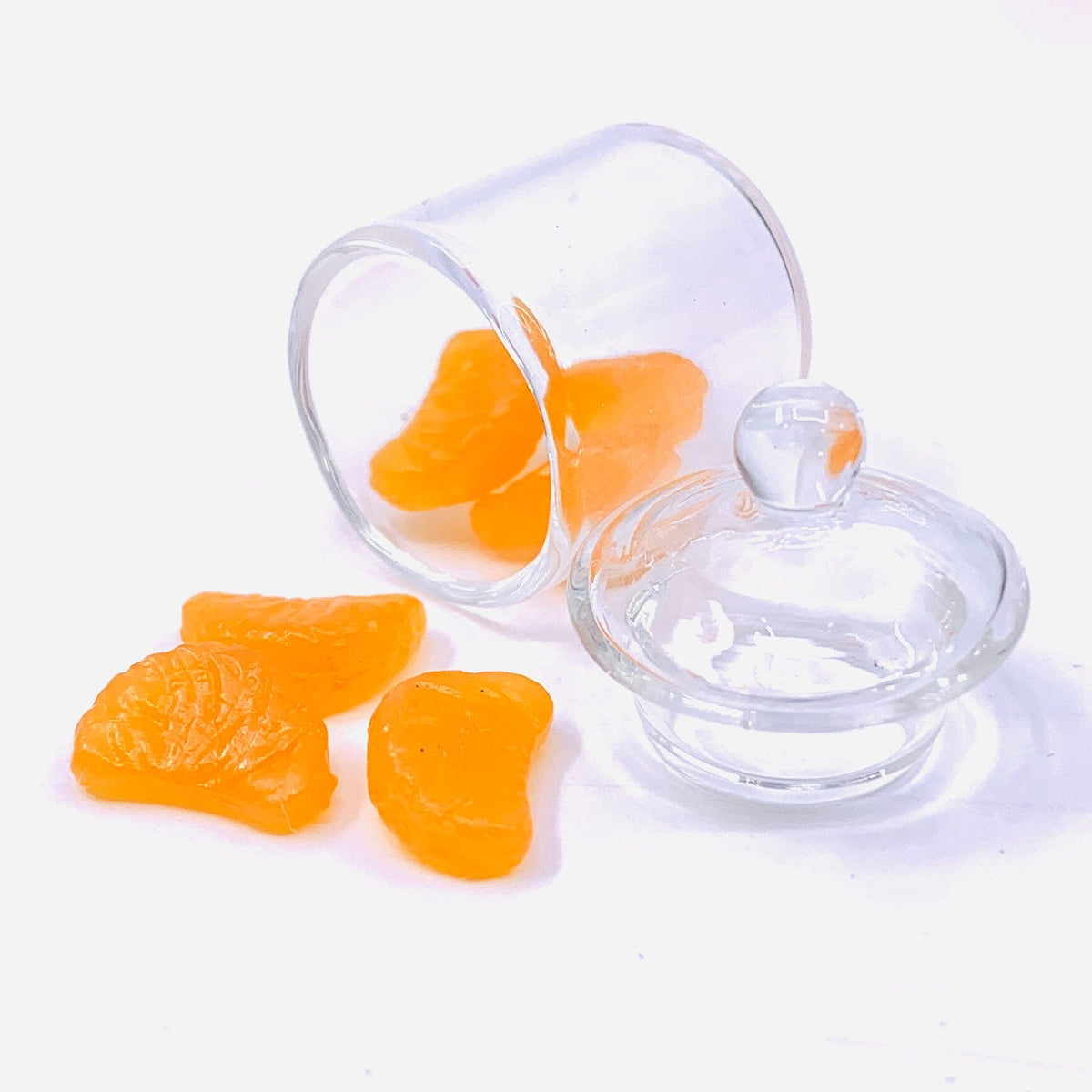 Tiniest Glass Jar of Orange Slices Miniature - 
