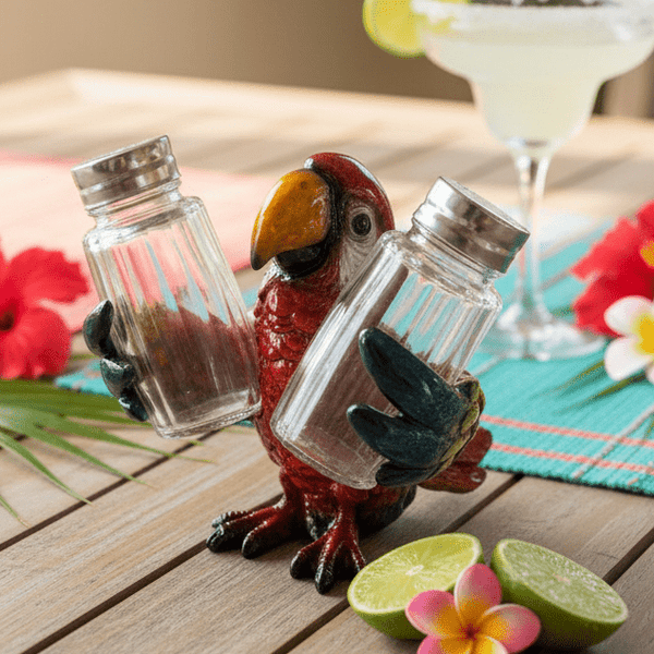 Parrot Salt and Pepper Shaker - Luke Adams Glass Blowing Studio