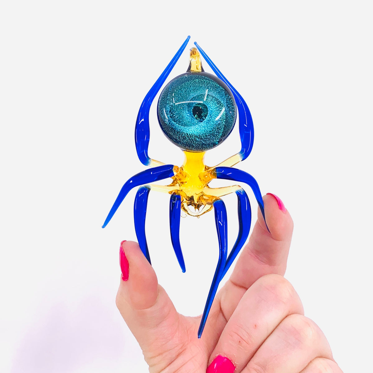 Glass Galaxy Spider Ornament, 21