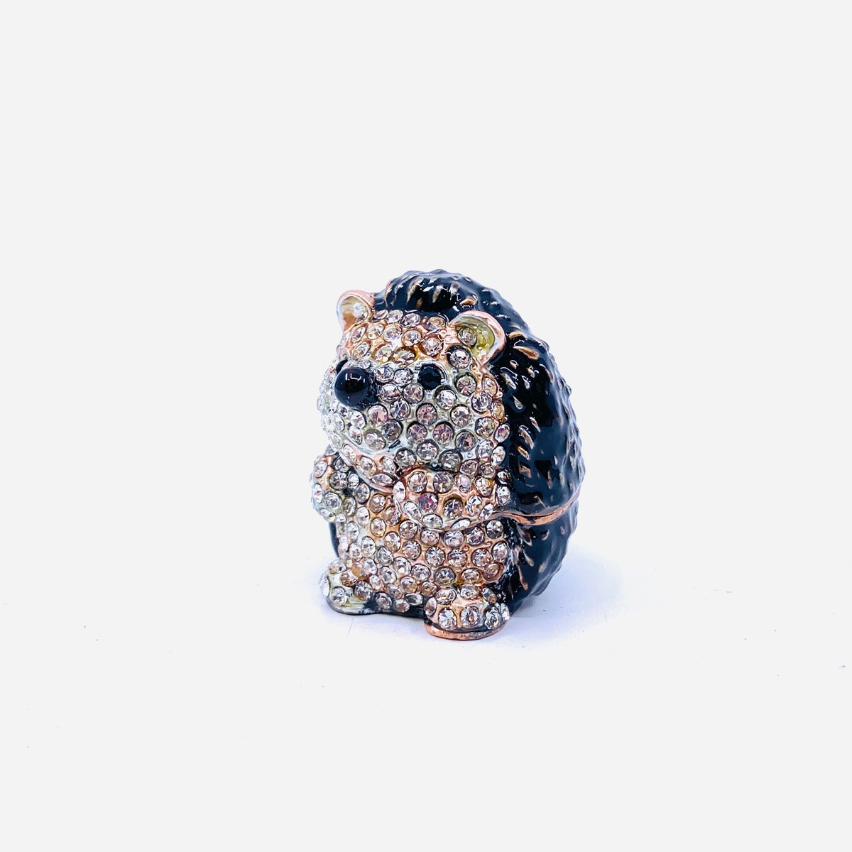 Bejeweled Enamel Trinket Box 17, Hedgehog Decor Kubla Craft 