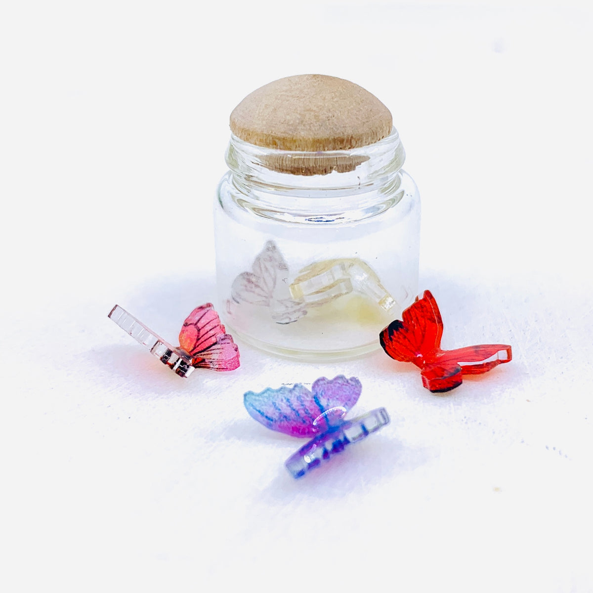 Tiniest Glass Jar of Butterflies