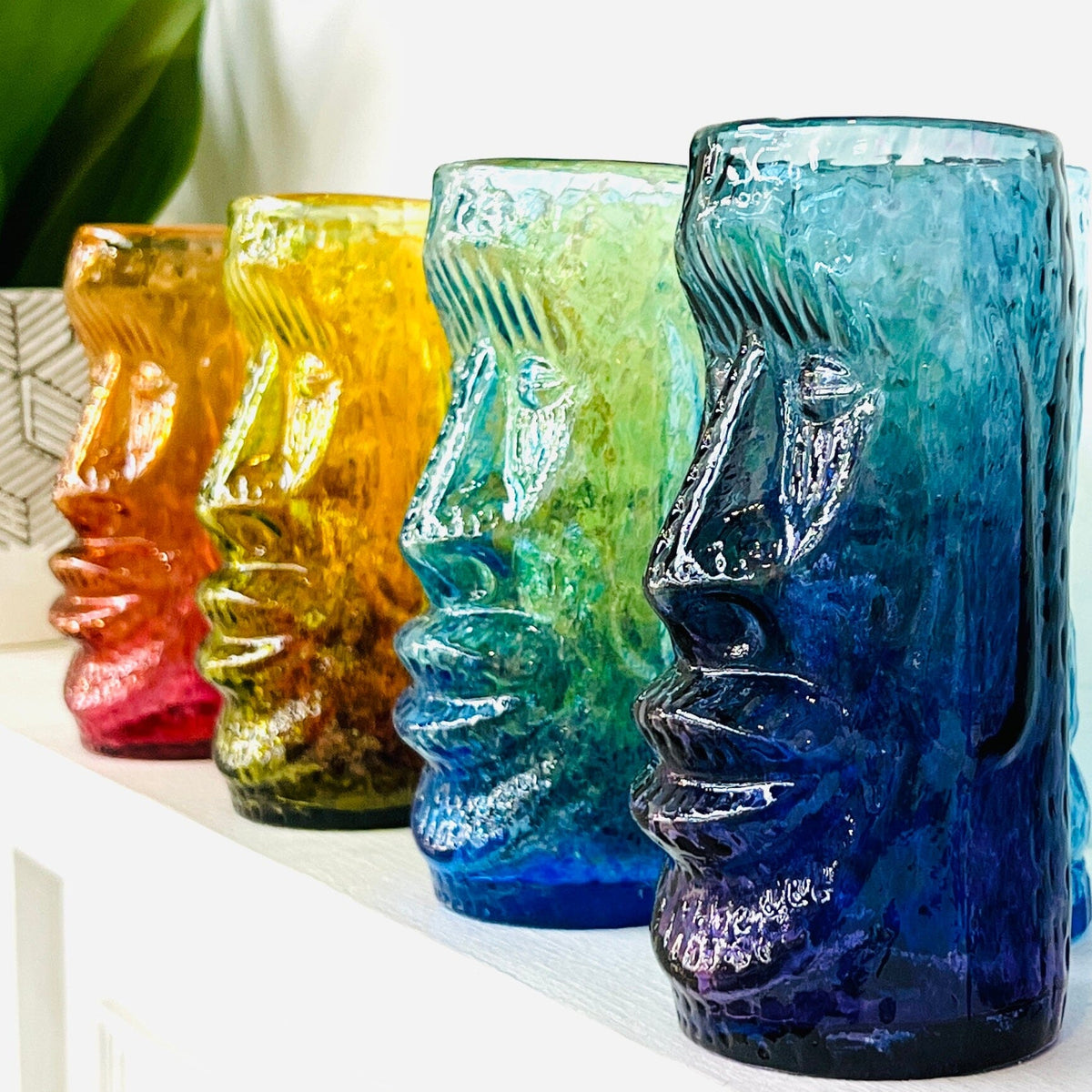 Handblown Glass Tiki Mug Decor Andrew Iannazzi 