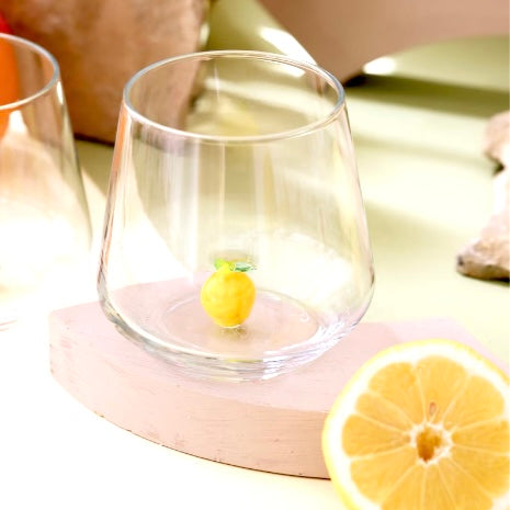 Tiny Animal Wine Glass, Lemon