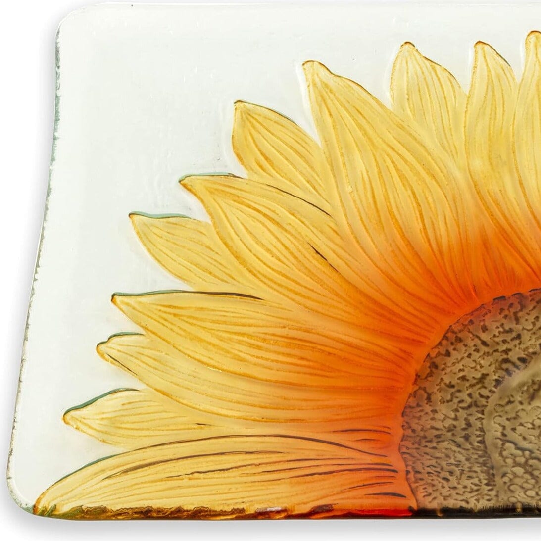 Glass Fusion Plate, Sunflower 32 Decor Boston International, INC 