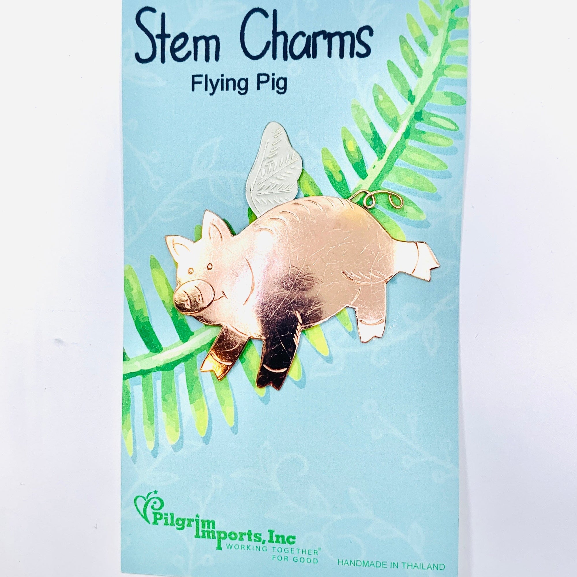 Stem Charms 11, Flying Pig Miniature Pilgrim Imports 