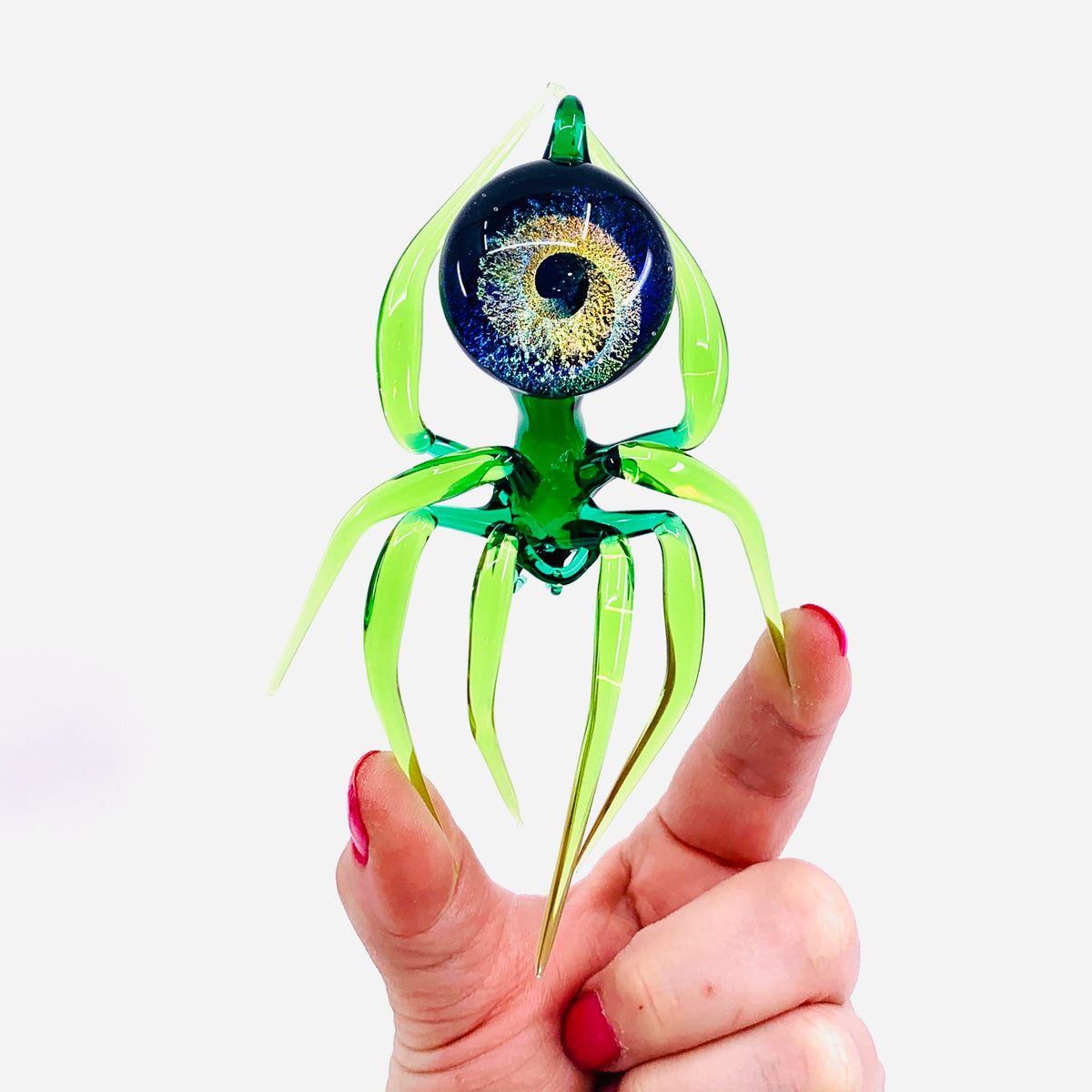 Glass Galaxy Spider Ornament, 46