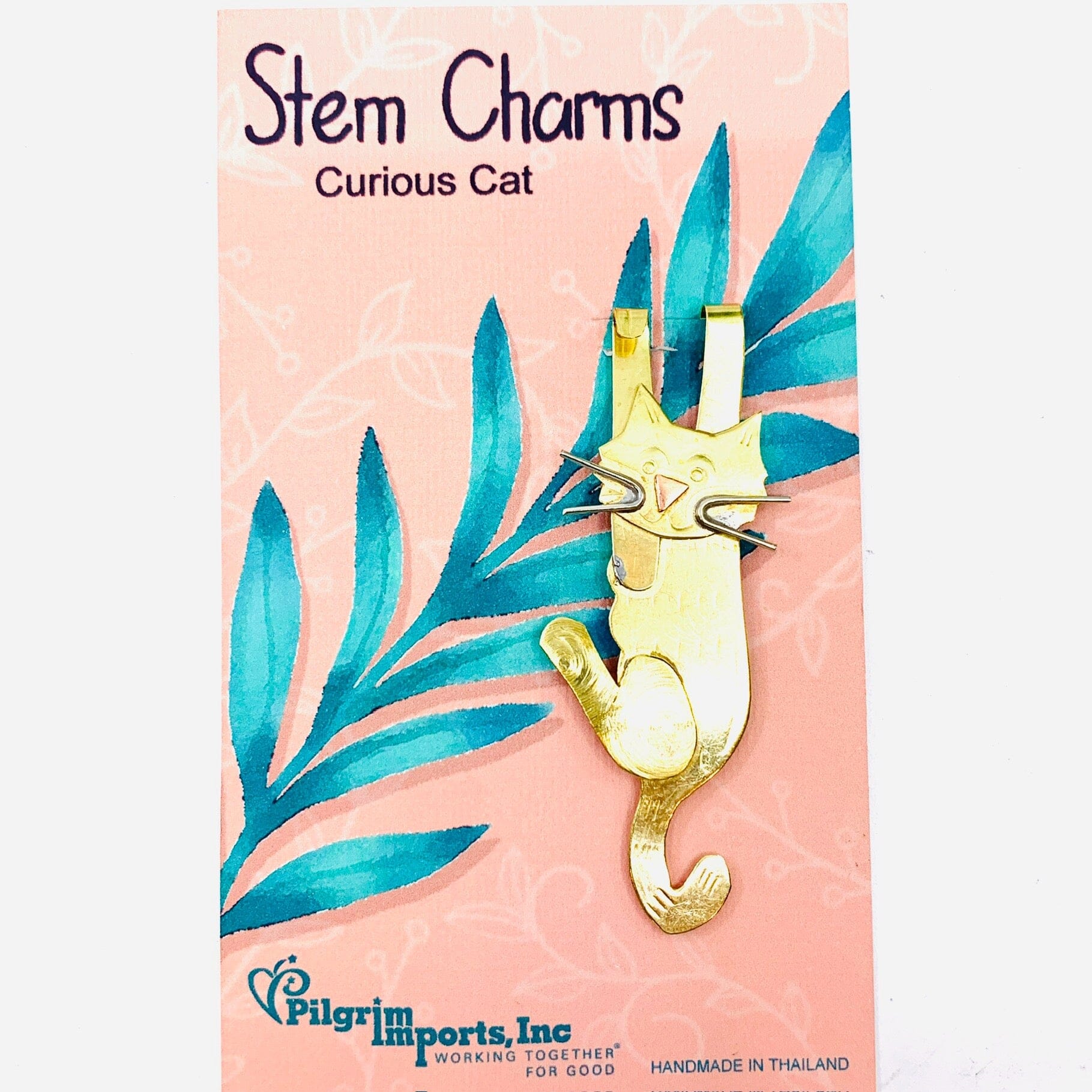 Stem Charms 17, Curious Cat Miniature Pilgrim Imports 