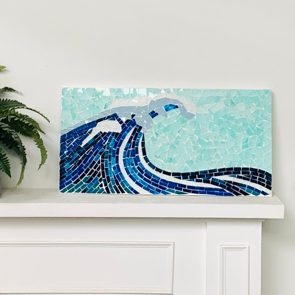 Wave Mosaic Wall Plaque