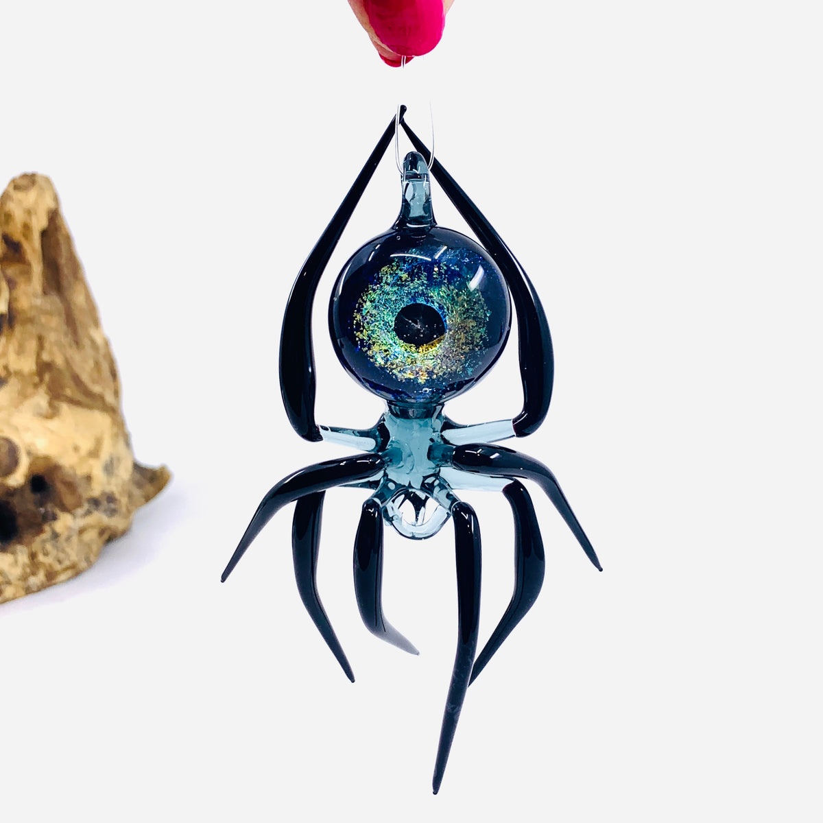 Glass Galaxy Spider Ornament, 28