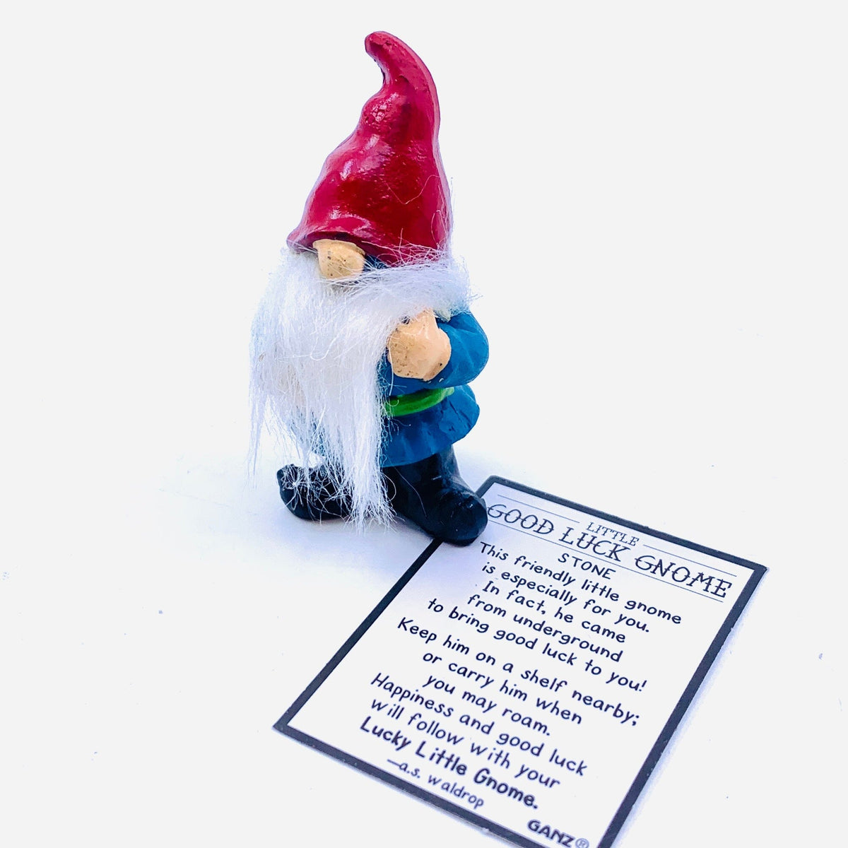 Little Good Luck Gnome PT83 Miniature GANZ Red Hat 