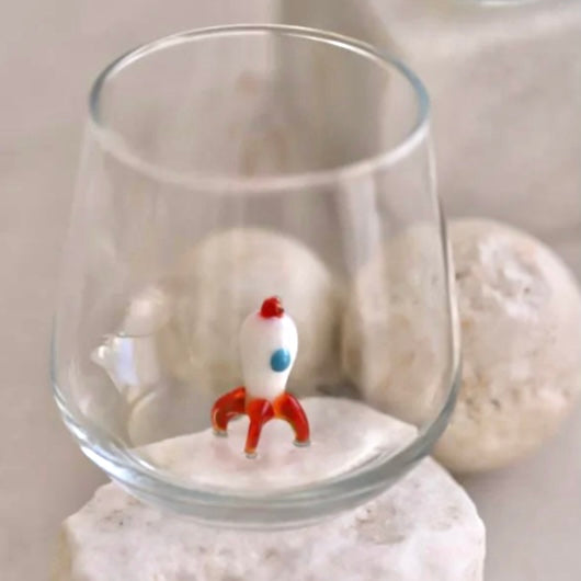 Tiny Animal Wine Glass, Rocket
