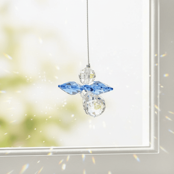 Crystal Fantasy Guardian Angel Suncatcher, Sapphire 29 - Luke