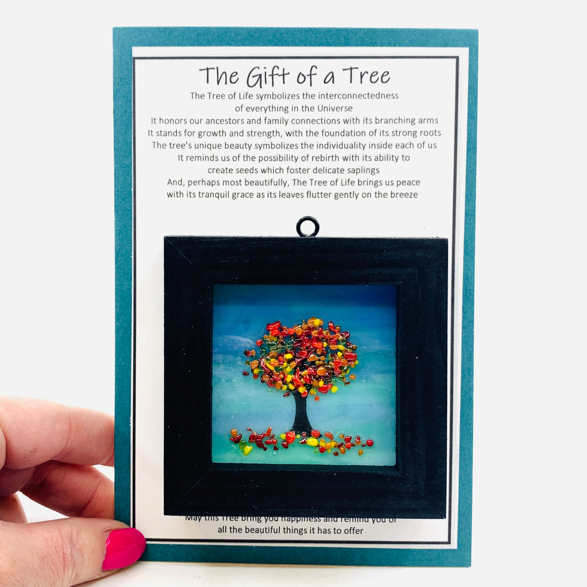 Fused Glass Tree of Life Shadow Box 151