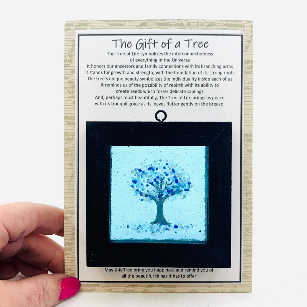 Fused Glass Tree of Life Shadow Box 131