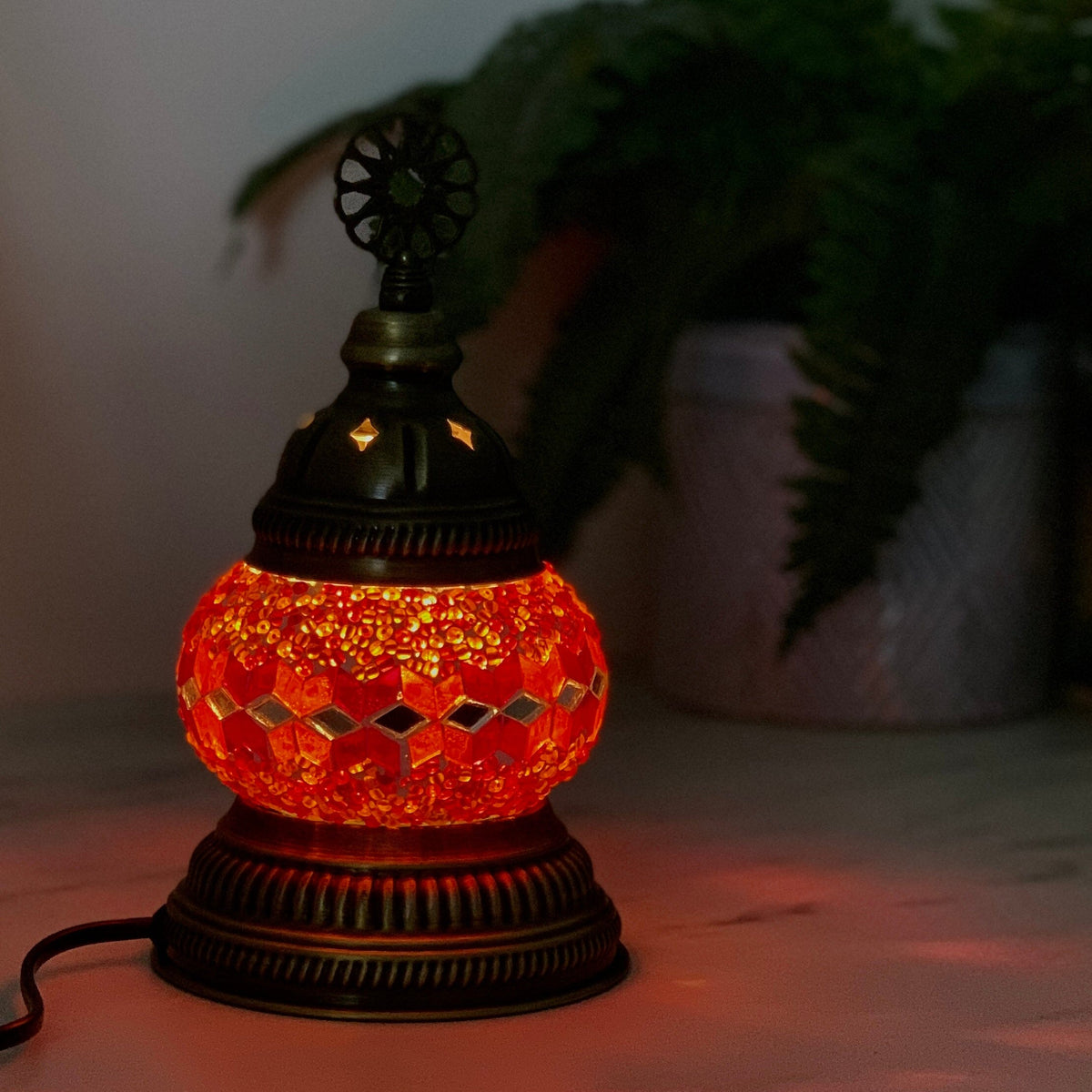 Turkish Mosaic Mini Lamp, 13 Decor Natto USA 