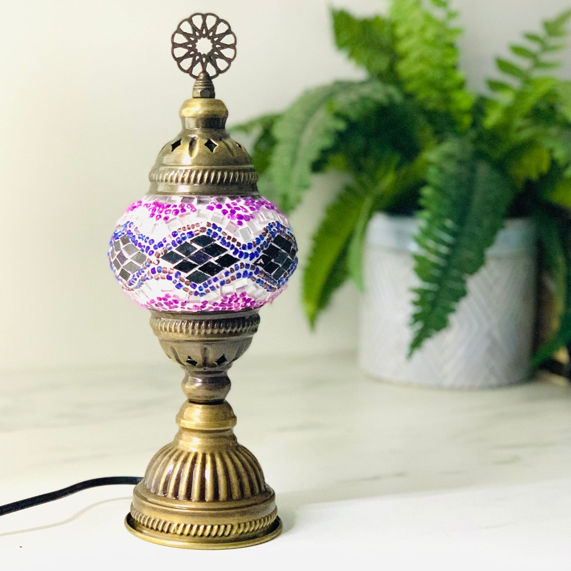 Turkish Mosaic Lamp, 28 Decor Natto USA 