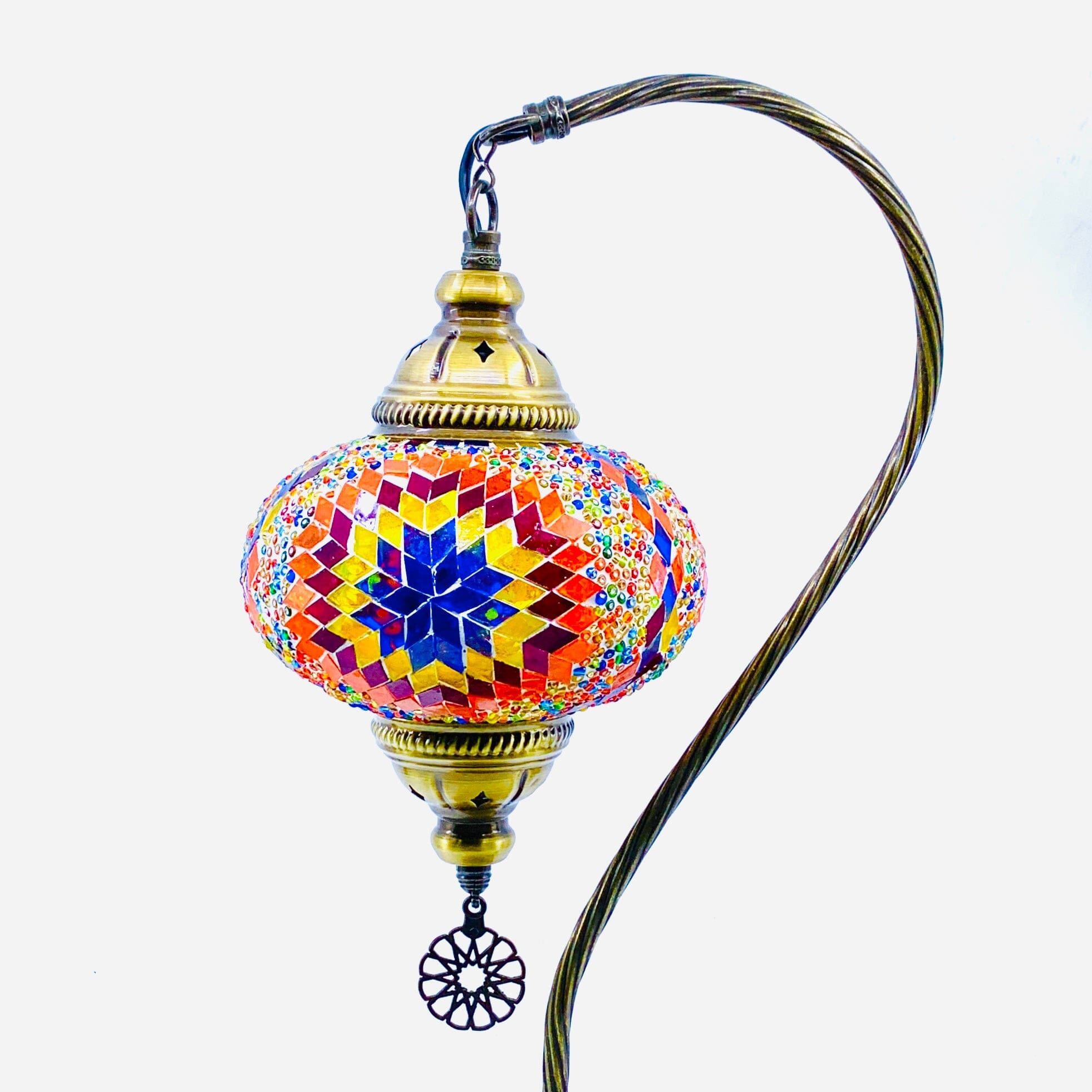 Half Heart Turkish Mosaic Lamp, 1 Decor Natto USA 