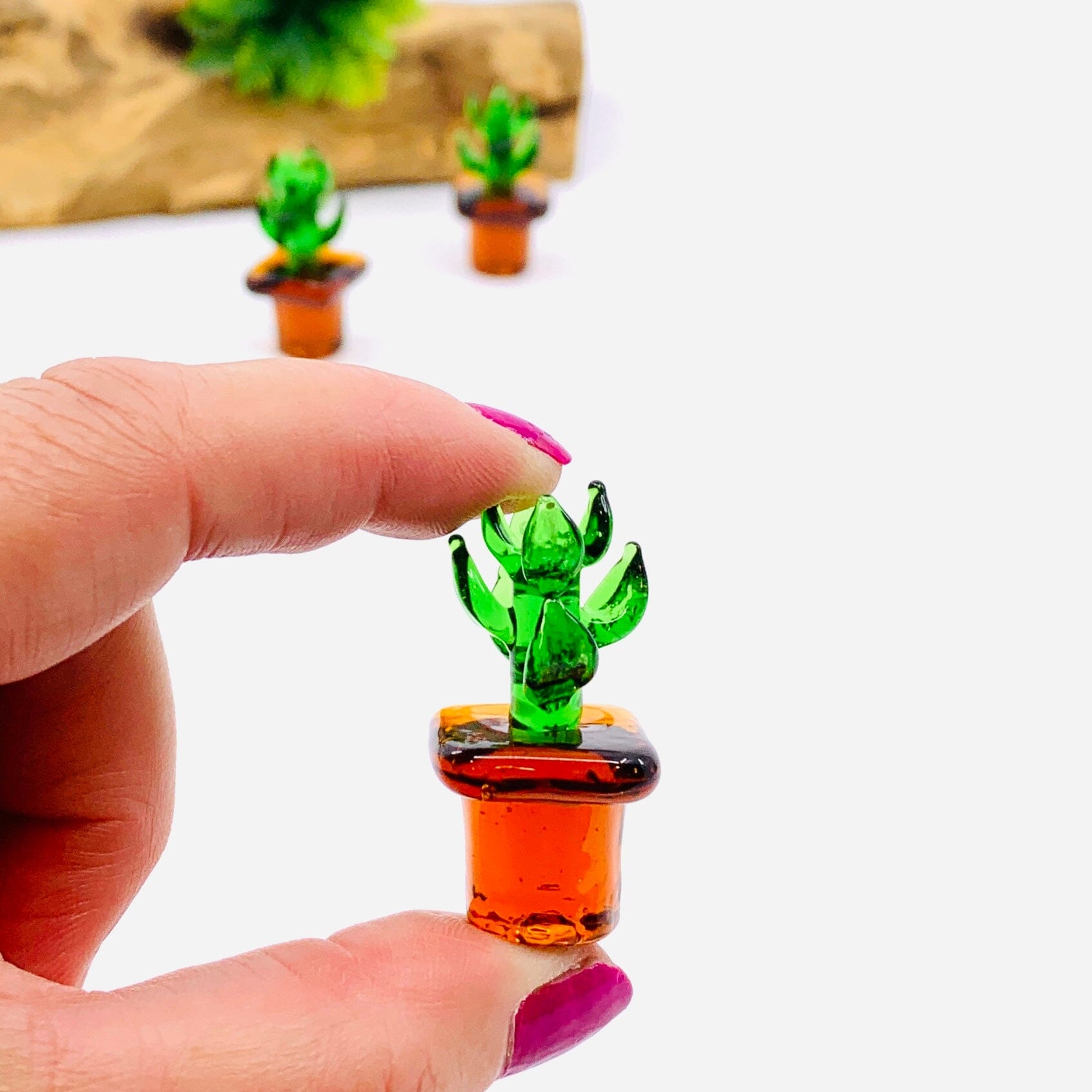 Tiny Glass Houseplant 170 Miniature - 