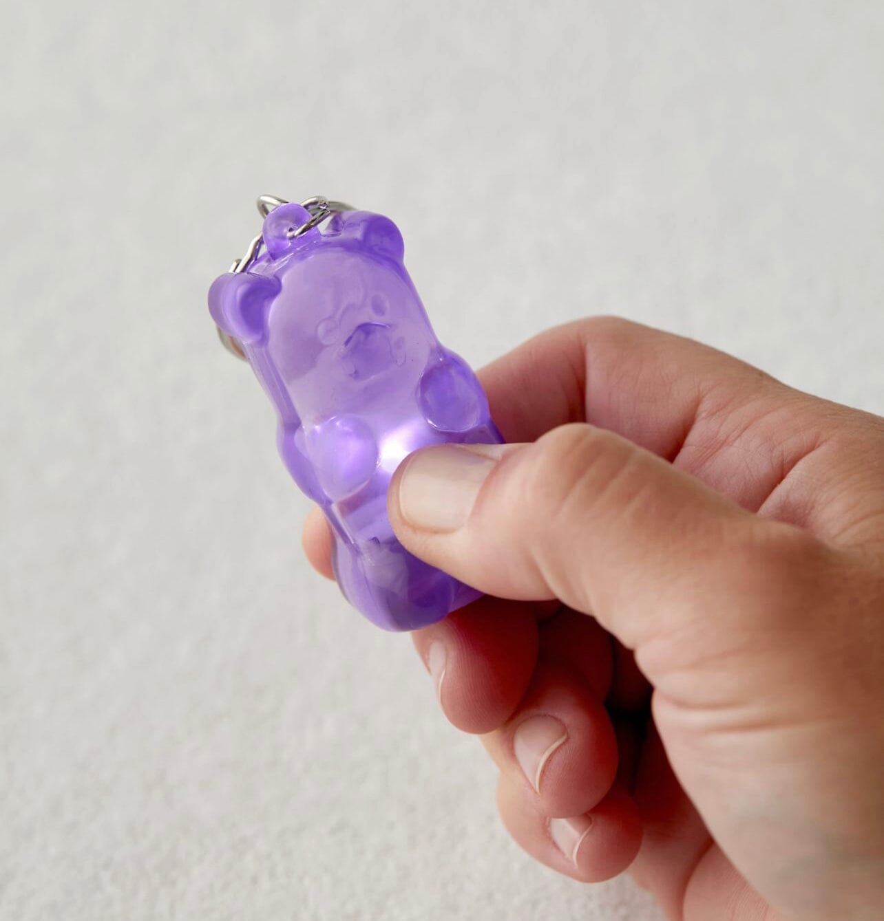 Squeezable Light Up Gummy Bear Key Chains Gummygoods 