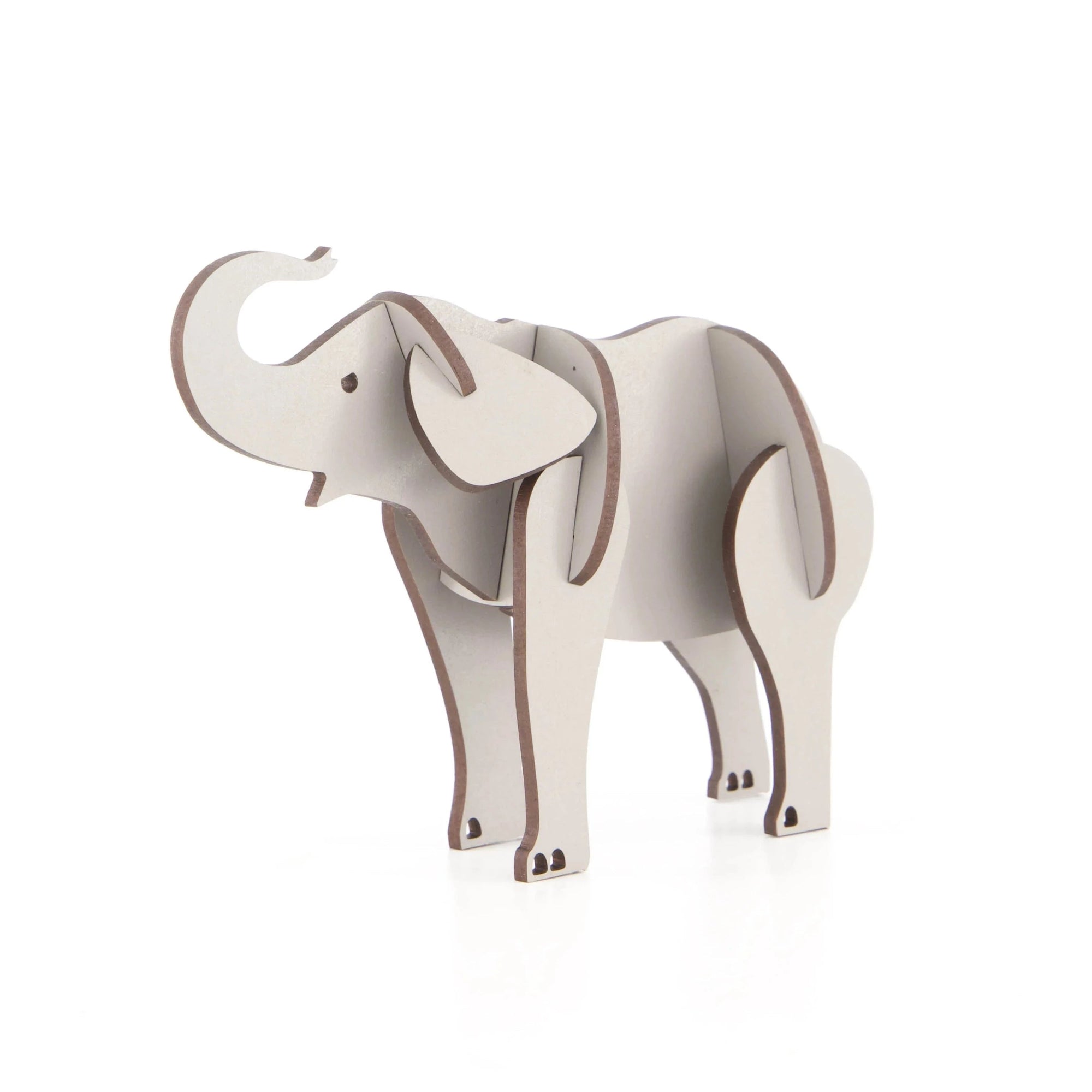 Wooden Animal Puzzle 3, Elephant Little and Wood 
