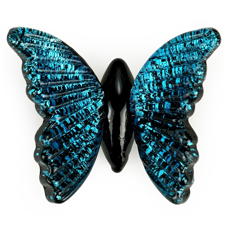 Glass Magnet, Blue Morpho Butterfly