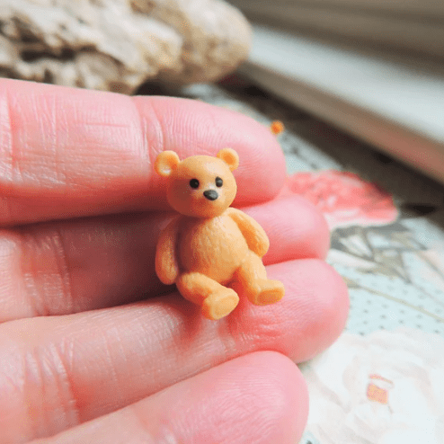 Tiny Rubber Teddy Bear