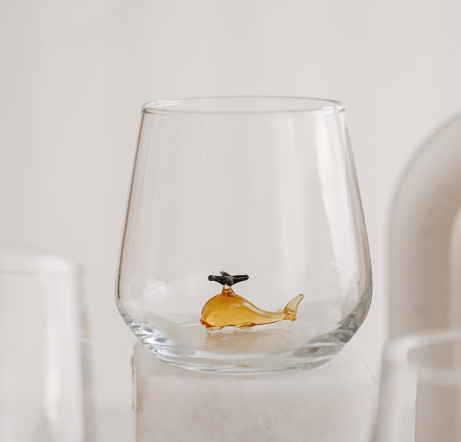 Tiny Animal Wine Glass, Helicopter