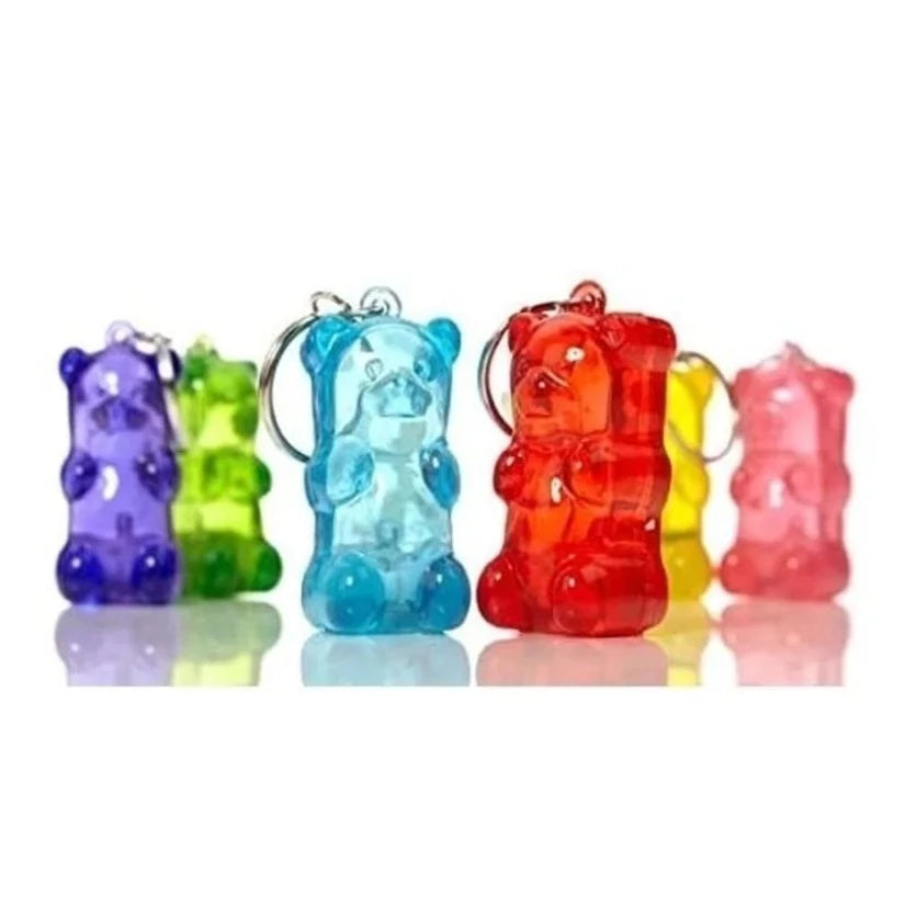 Squeezable Light Up Gummy Bear Key Chains Gummygoods 