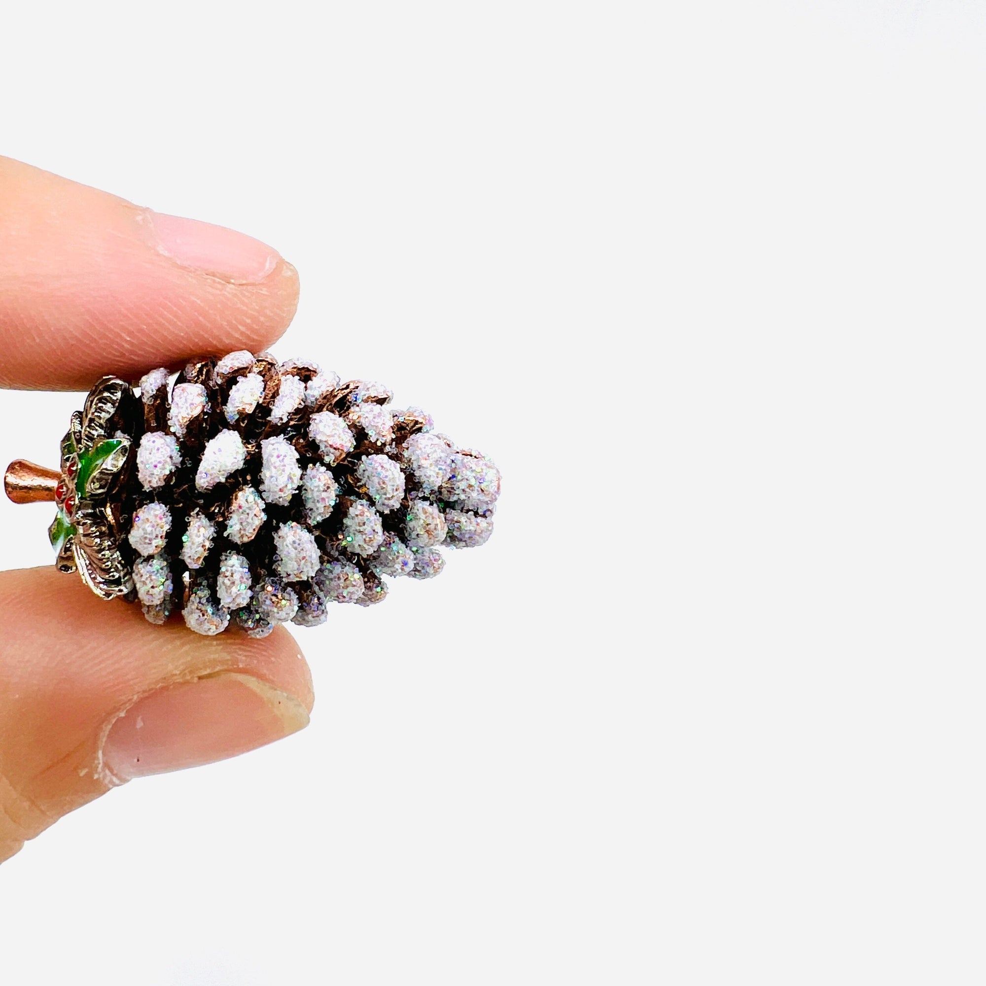 Little Winter Pine Cone Pocket Charm Miniature GANZ 