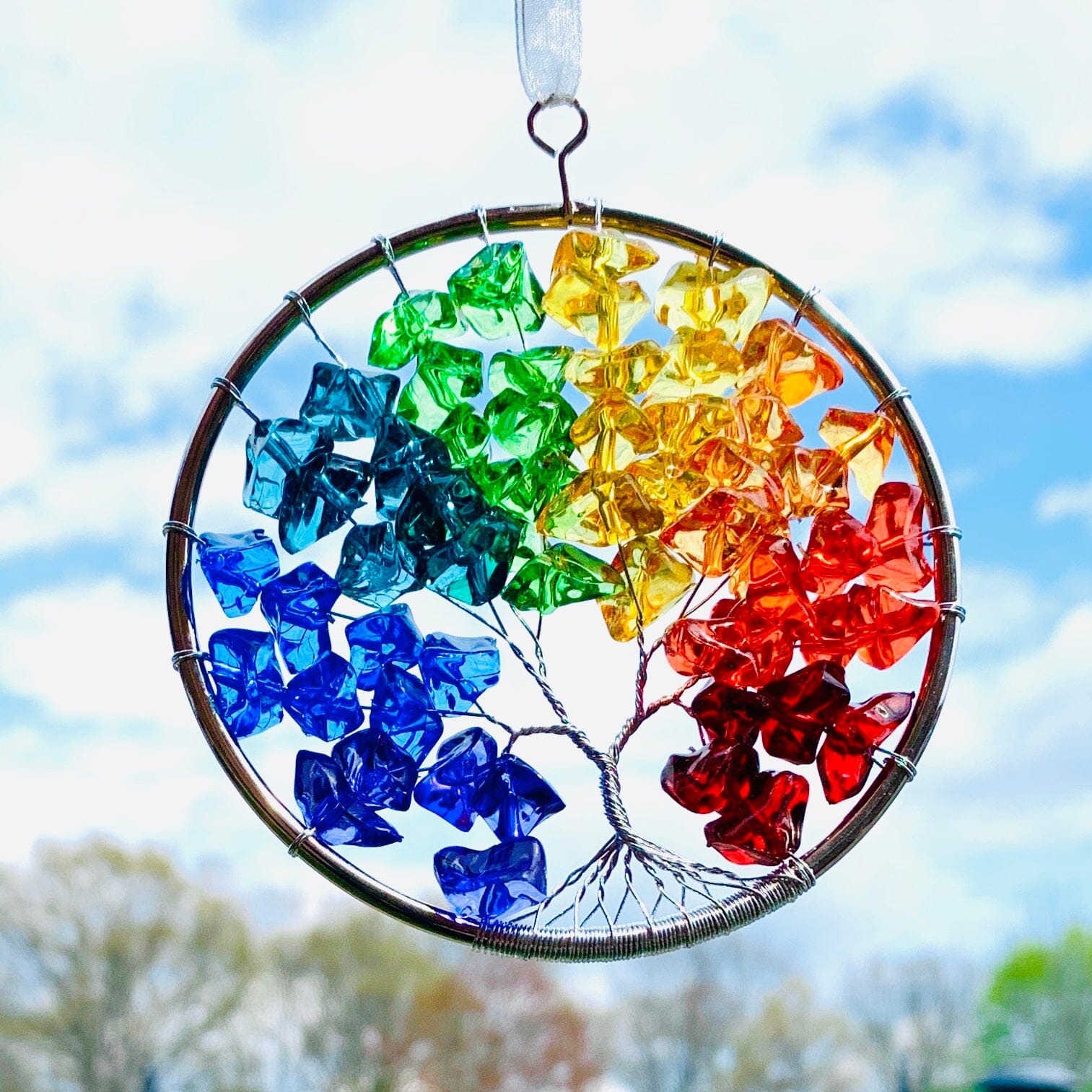 Rainbow Crystal Tree Ornament Ornament GANZ 