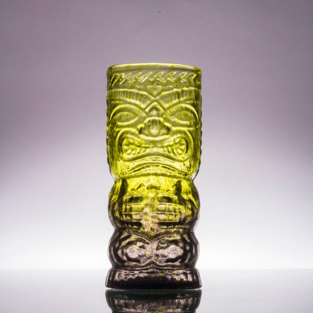 Handblown Glass Tiki Mug Decor Andrew Iannazzi Big Kahuna - Jungle Fog 