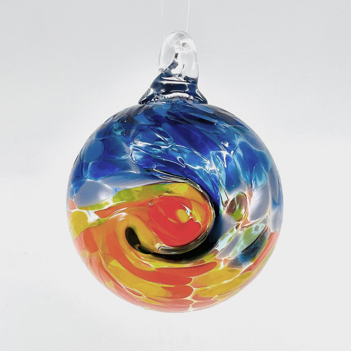 Almost a Starry Night Ornament Luke Adams Glass Blowing Studio 