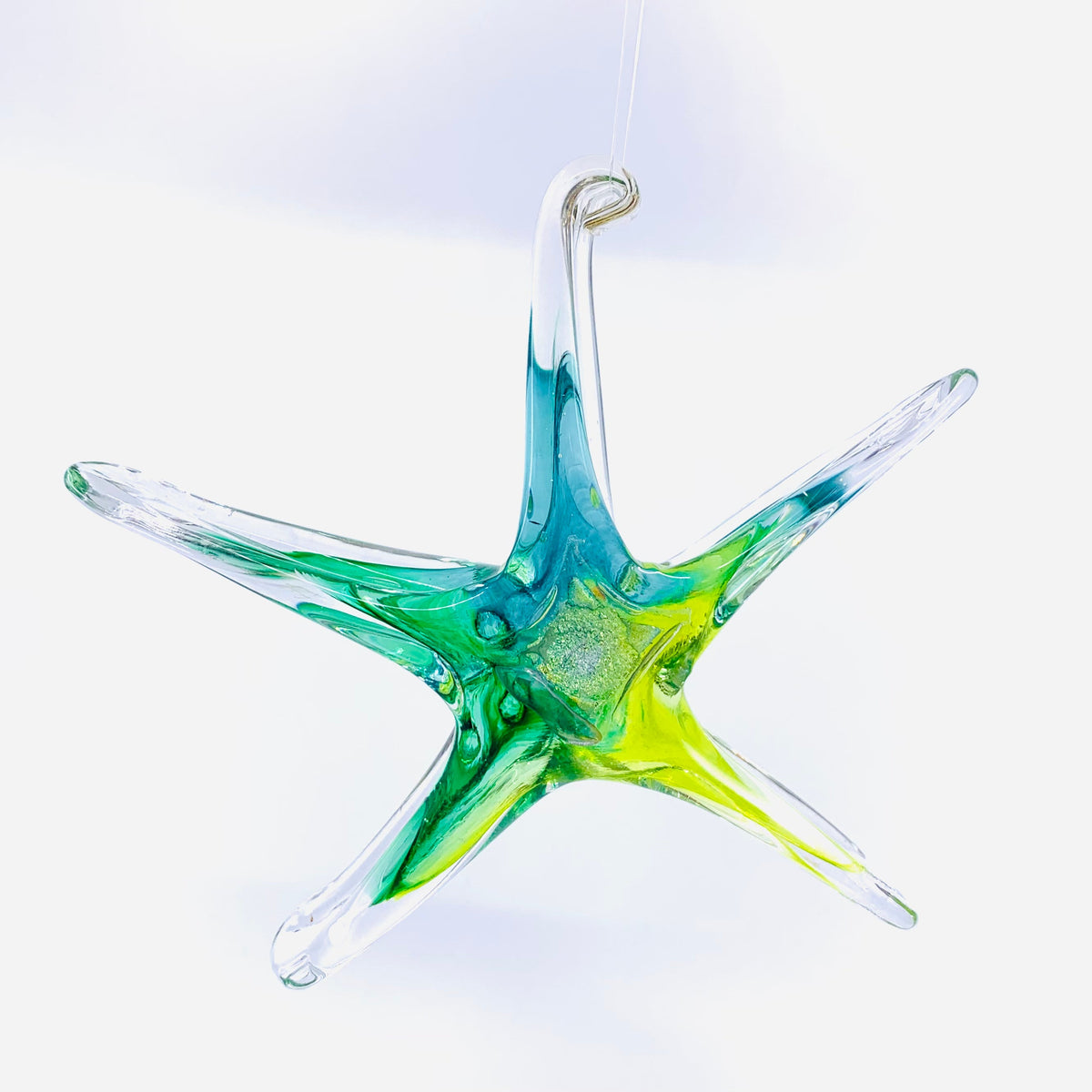 Small Star Suncatcher Luke Adams Glass Blowing Studio Contains Green 