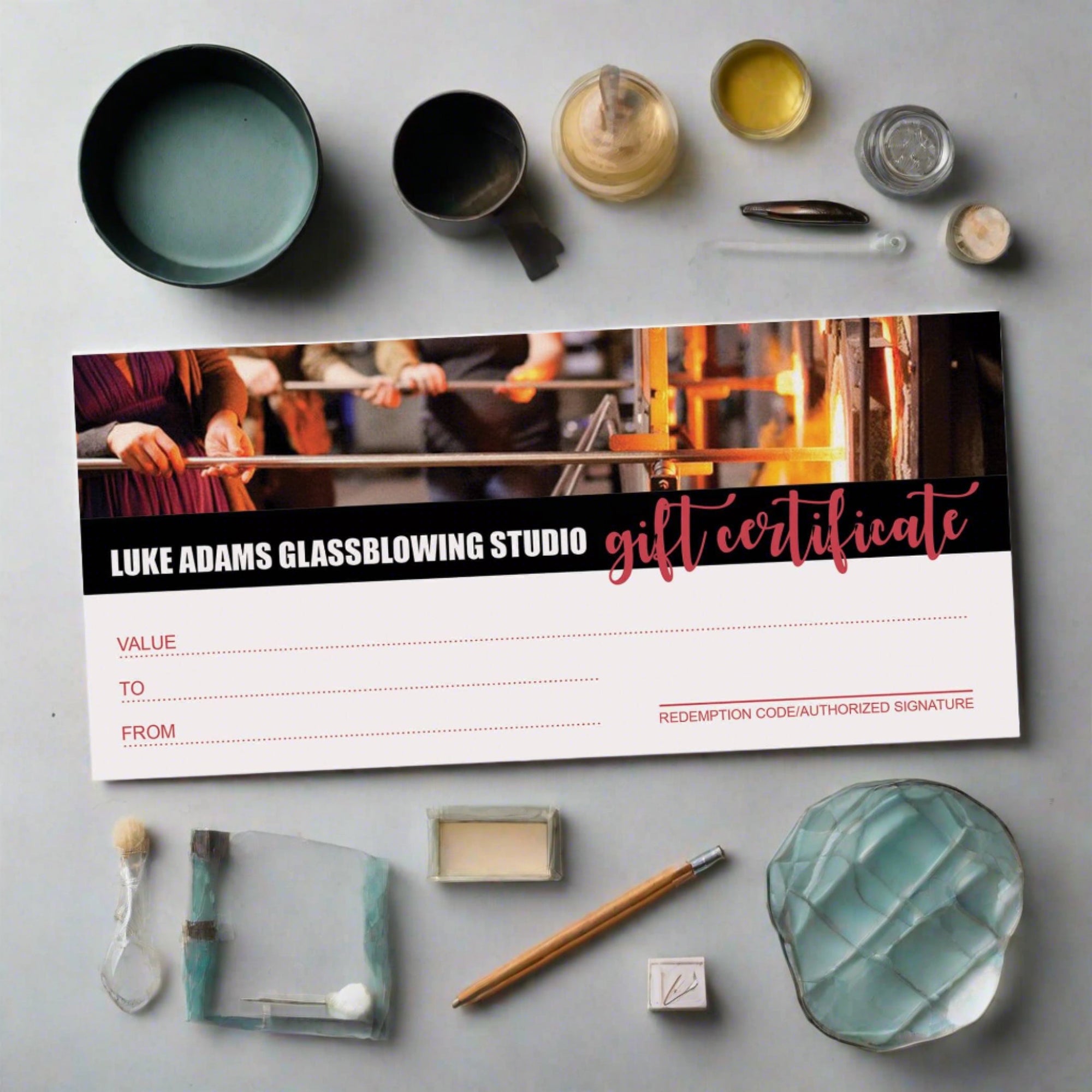 Fused Glass Class Gift Certificate Gift Cards Luke Adams Glass Blowing Studio 