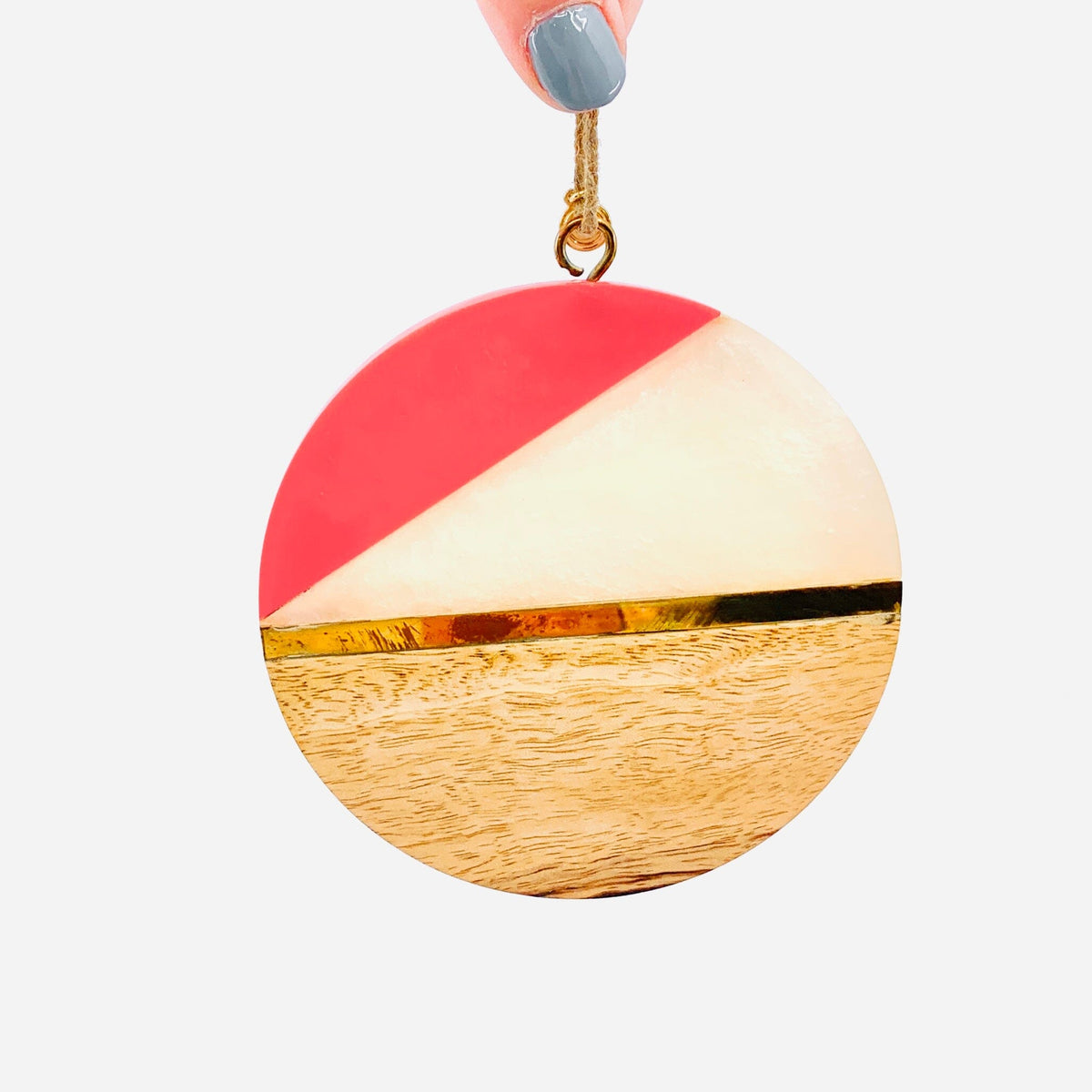 Coaster Ornaments Ornament One Hundred 80 Degrees Coral 