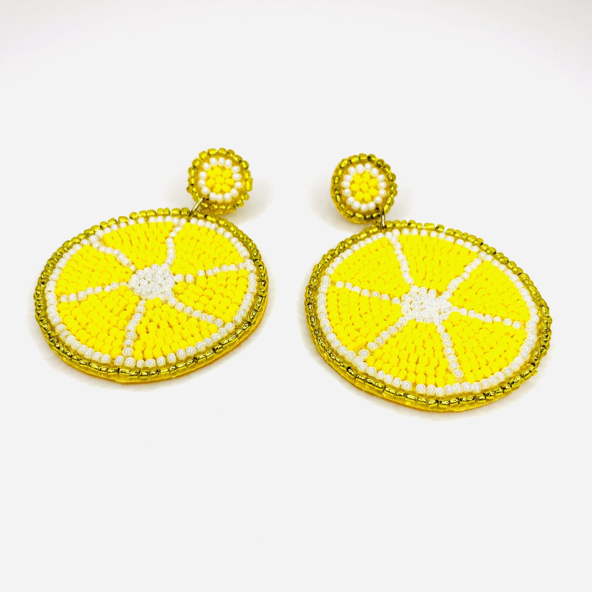 Beaded Earring, Lemon Jewelry Cloie NY 