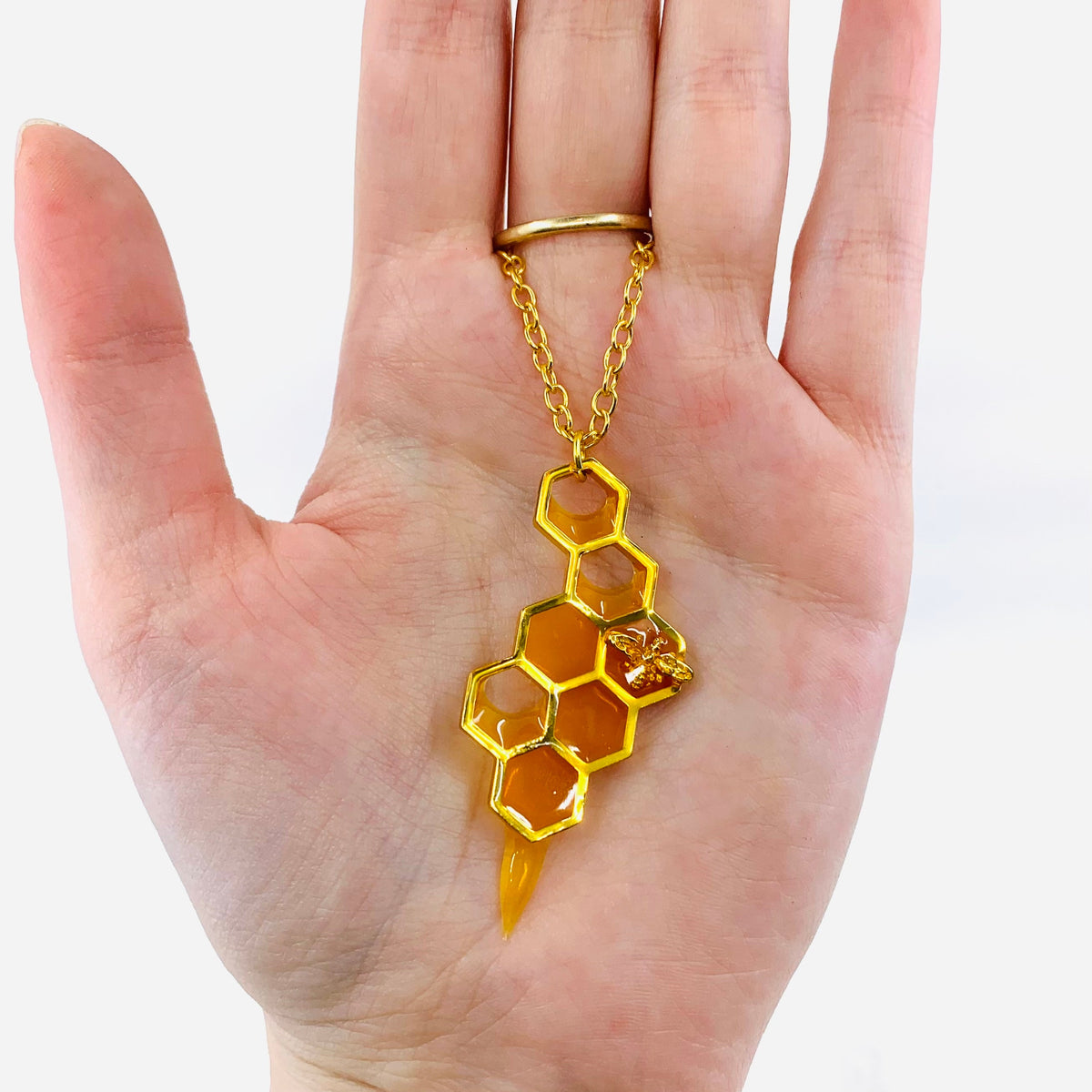 Honeycomb Necklace Manufactured Overseas 