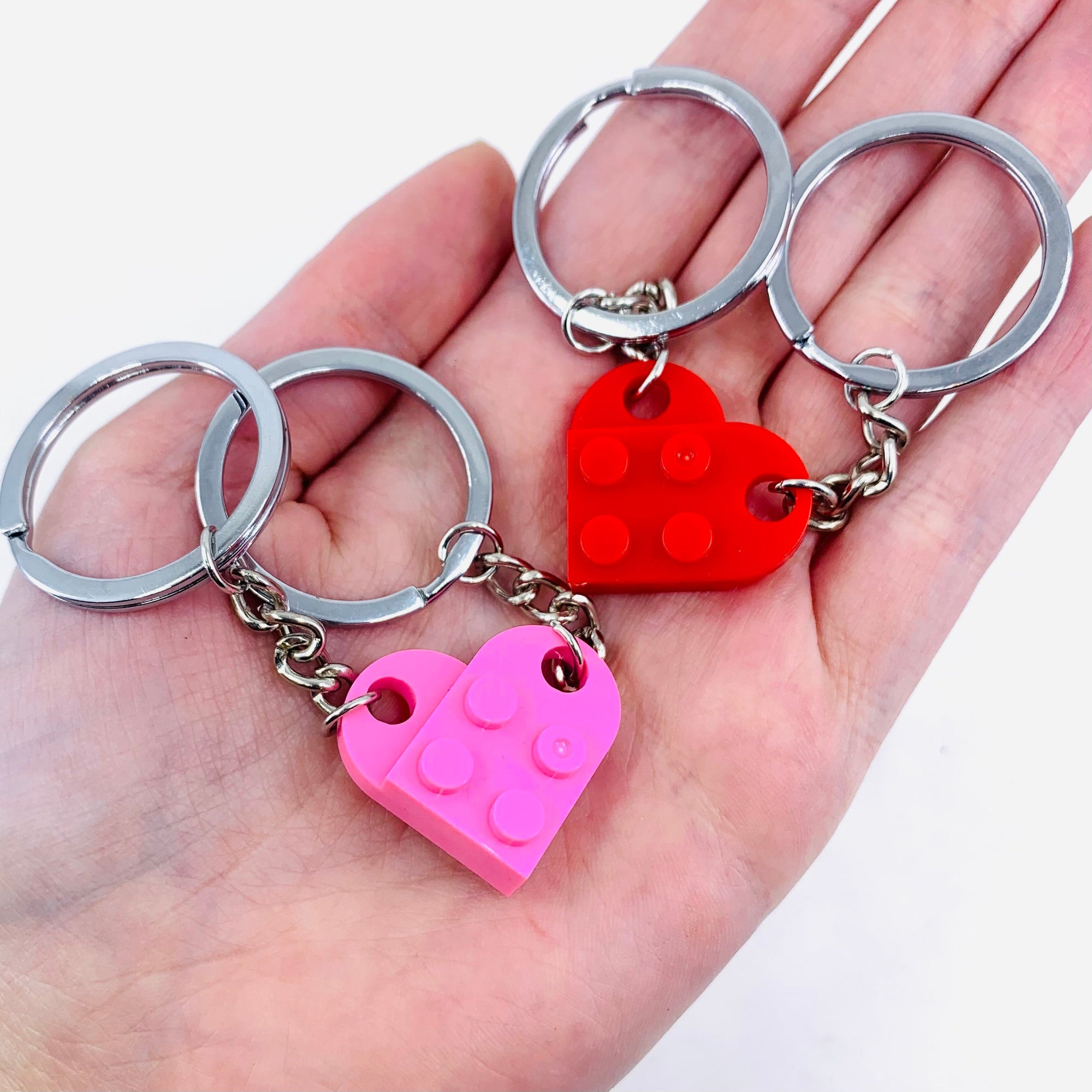 Brick Heart Matching Keychains Manufactured Overseas 