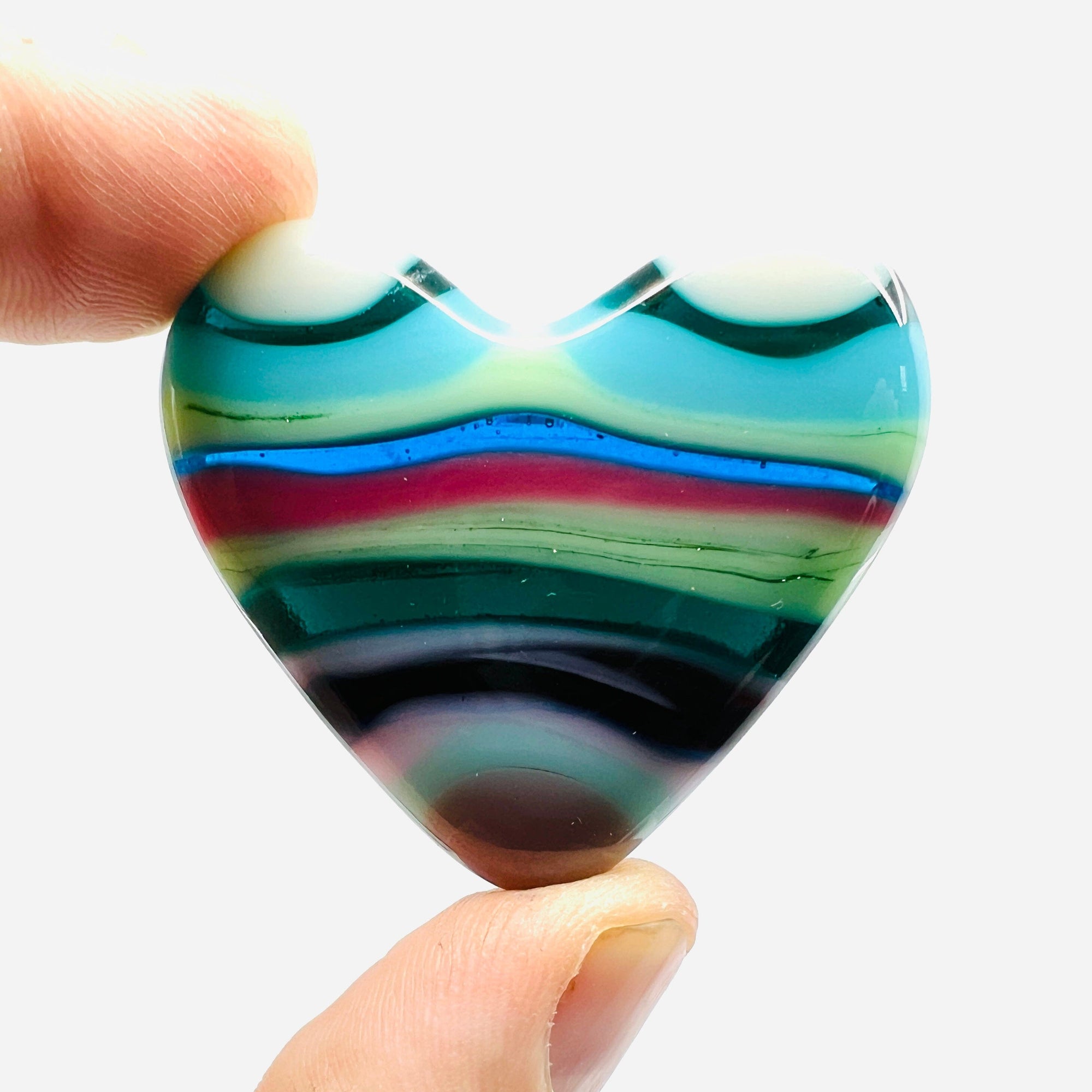 Fused Pocket Heart 372 Miniature Glimmer Glass Gifts 